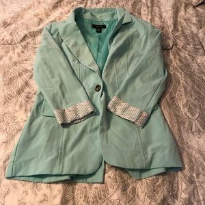 Teal blazer